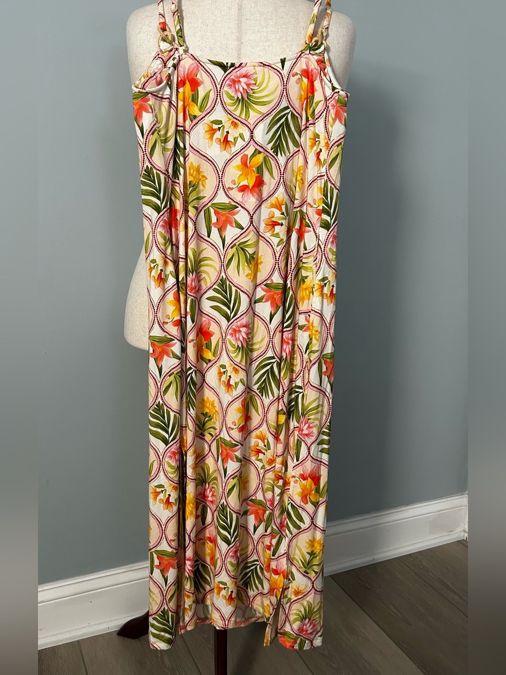 NWT La Blanca Palm Cover-Up Dress , size Large - Picture 7 of 8